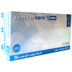 Sempercare - rękawiczki lateksowe bezpudrowe, niesterylne