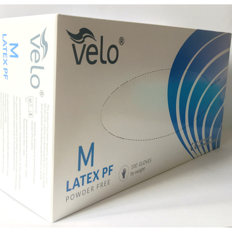Velo - rękawiczki lateksowe bezpudrowe, niesterylne